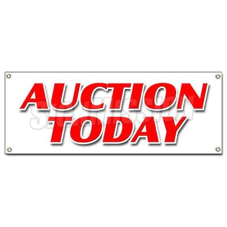 Signmission AUCTION TODAY BANNER SIGN antiques jewelry collectables art sale tools B-Auction Today